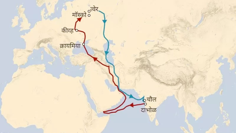 Afanasy Nikitin's route to India