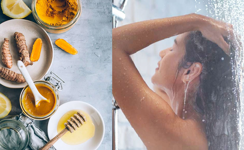 Benefits of bathing with turmeric water in summer
