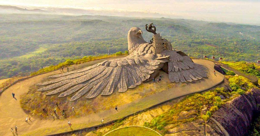 World's largest bird statue, Where Ravan cut the wings of Jatayu