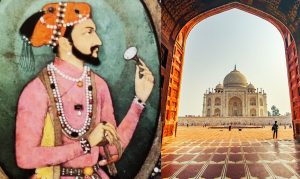 How did Shah Jahan build the Taj Mahal of Agra?