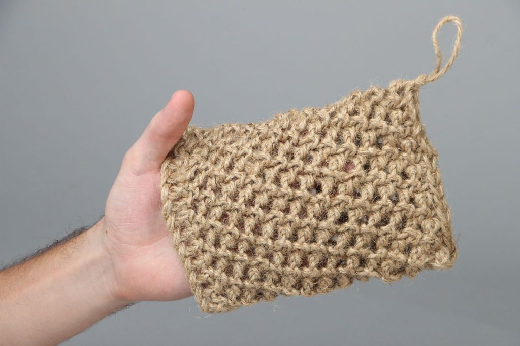 crochet body scrubber