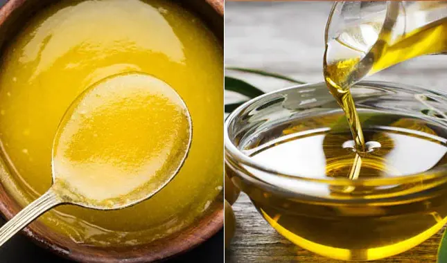 ghee and olive oil