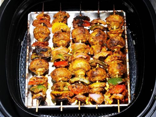 Try this drooling recipe of Mushroom Tikka 3 recipe for mushroom tikka