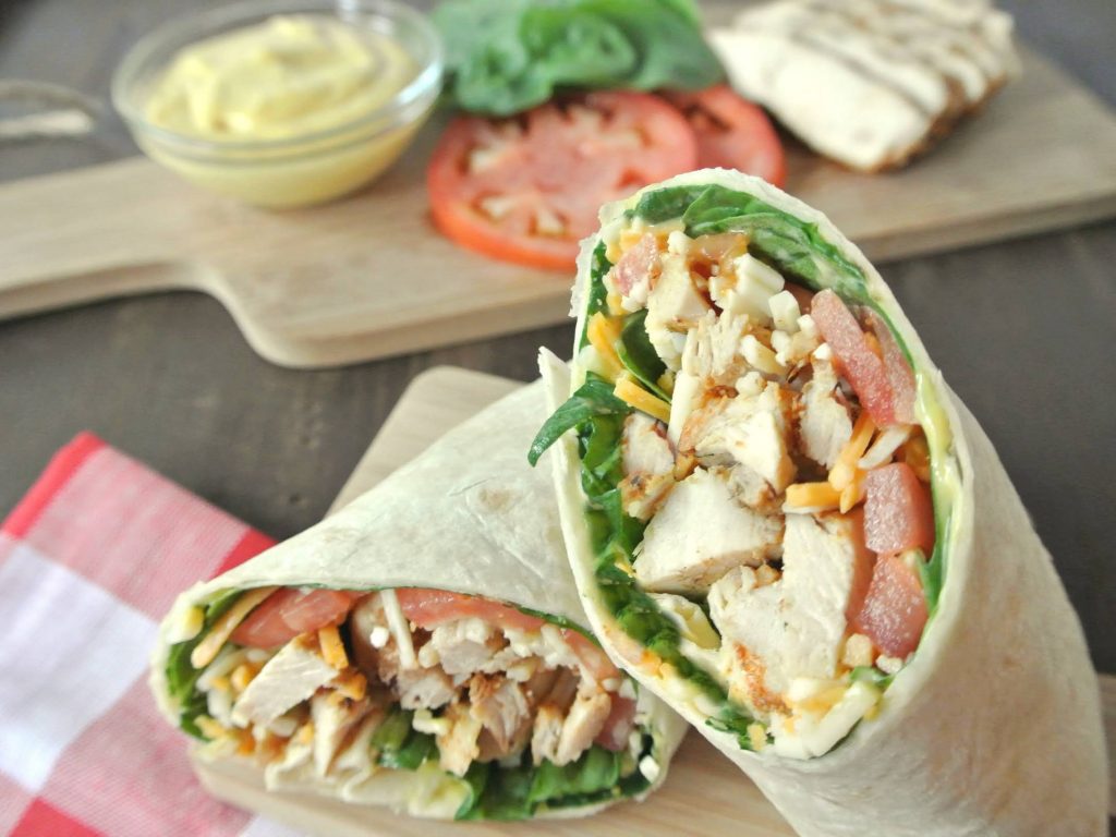 grilled chicken wrap