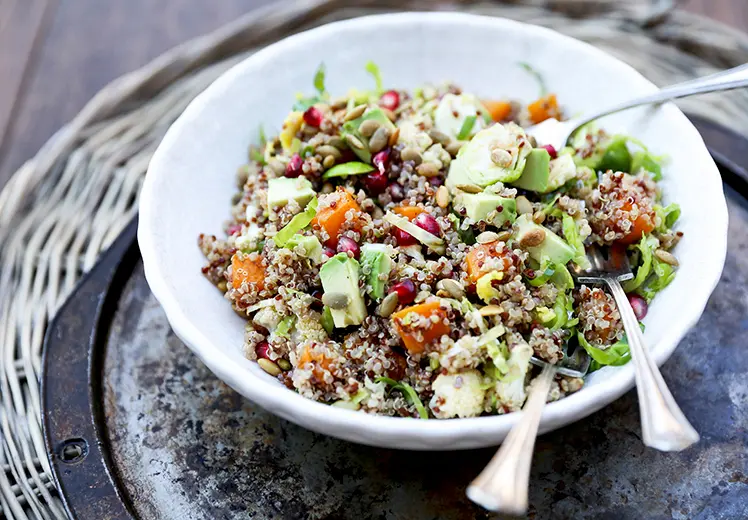 Boost Fertility: Some foods for Nurturing Parenthood 7 Quinoa Salad with Avocado and Pomegranate