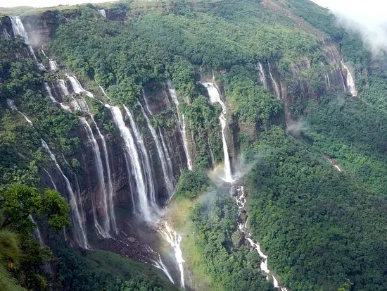 Nohsngithiang Falls( Waterfalls in India )