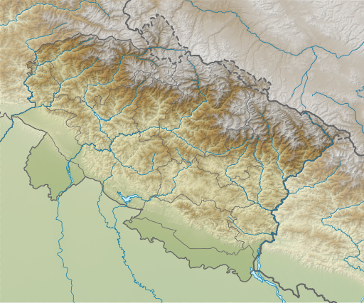 Roopkund Lake: The site of mysterious skeletons 7 Location of Roopkund lake within Uttarakhand